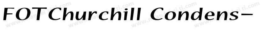 FOTChurchill Condens字体转换